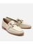 01AYH303940A400 KADIN Deri Ekru Tokalı Günlük Loafer 14