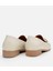 01AYH303960A400 Deri Ekru Kadın Tokalı Loafer 16