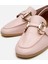 01AYH303940A715 KADIN Deri Pembe Tokalı Loafer 15