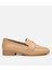 01AYH303980A330 KADIN Deri Bej Logo Detaylı Loafer 13