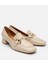 01AYH303990A310 KADIN Deri Bej Tokalı Kalın Topuklu Loafer 14