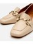 01AYH303990A310 KADIN Deri Bej Tokalı Kalın Topuklu Loafer 16