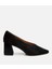 01AYH306150A100 KADIN Süet Deri Siyah Kalın Topuklu Ayakkabı 13
