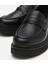 01AYH306700A100 Deri Siyah Kadın Loafer 16