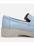 01AYH306700A600 Deri Açık Mavi Kadın Loafer 15