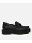 01AYH306690A100 KADIN Deri Siyah Tokalı Klasik Loafer 13