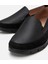 01AYH306710A100 Deri Siyah Kadın Loafer 16