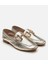 01AYH306740A540 Deri Gold Kadın Tokalı Loafer 14