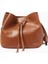 Mini Hocket Kahverengi Deri, Zarif ve Şık Bucket Omuz Çantası 1