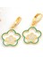 ​gümüş Gold Sallantılı Çiçek Desenli Kadın Küpe (BC-990114) 1
