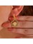 ​gümüş Gold Sallantılı Çiçek Desenli Kadın Küpe (BC-990114) 2