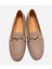 01AYH309600A330 KADIN Deri Bej Tokalı Klasik Loafer 16