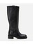 01CIH298450A100 Deri Siyah Kadın Çizme 13