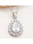 925 Ayar Gümüş Damla Zirkon Taşlı Kadın Kolye (BC-C6C518) 1