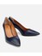 01AYH312510A680 KADIN Deri Lacivert Esnek Tabanlı Stiletto 10