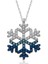 Gümüş Mavi Taşlı Kar Tanesi Kadın Kolye (BC-0CCA80) 1