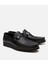 02AYH302950A100 ERKEK Deri Siyah Hafif Tabanlı Toka Detaylı Loafer 14