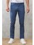 ALTINYILDIZ CLASSICS Erkek Petrol Slim Fit Dar Kesim Armürlü 5 Cepli Casual Esnek Pantolon 1