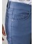ALTINYILDIZ CLASSICS Erkek Petrol Slim Fit Dar Kesim Armürlü 5 Cepli Casual Esnek Pantolon 5