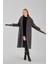 Antrasit Buklet Kaşe Oversize Kaban 2