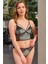 Kadife Balensiz Desteksiz Dolgusuz Yaka Detaylı Bralet Sütyen ve Slip Takım 1