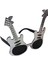 Gümüş Renk Rock Gitar Şekilli Parti Gözlüğü 15X15 cm 1