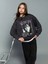 Lcw Kids Gri Bisiklet Yaka Wednesday Baskılı Kız Çocuk Sweatshirt 2