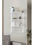 60X20 cm Beyaz Metal 3 Raflı Duvar Rafı | Kitaplık & Mutfak Banyo Organizer 2