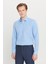 Pamuklu Tailored Slim Fit Dar Kesim Klasik Yaka Armürlü Cepli Gömlek 1