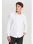 Pamuklu Tailored Slim Fit Dar Kesim Klasik Yaka Armürlü Cepli Gömlek 3