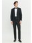 Slim Fit Dar Kesim Çıkma Kırlangıç Yaka Kapak Cepli Damatlık Smokin Takım 3