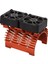 40‑42MM Fırçasız Motor Soğutma Fanı Çift Motorlu Isı Emici Radyatör 1/8 Uzaktan Kumandalı Araba Turuncu (Yurt Dışından) 5