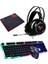 3in1 RGB Klavye Mause Razer Pad Esport Oyuncu Seti Gaming İçin Multimedya Tuşları 1