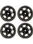 4 Adet Beadlock Jant Ofset-8.9 mm Metal Derin Çanak Tekerlek Göbeği Jantlar Eksenel SCX10 90046 1.9 Inç Gri (Yurt Dışından) 4