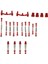 Rc Araba Yükseltme Yedek Kiti Alüminyum Alaşımlı Amortisör Rc Araba Çekme Çubuğu Kiti Wpl C24 C14 C14K C24K Rc Araba Kırmızı (Yurt Dışından) 4