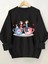 Kadın Kahve Aşkı Baskılı Bisiklet Yaka Oversize Sweatshirt 1