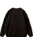Kadın Kahve Aşkı Baskılı Bisiklet Yaka Oversize Sweatshirt 2