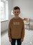 Baskılı Bisiklet Yaka Sweatshirt Erkek Çocuk 1