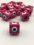 10 Adet Fujya Pembe Plastik Nazar Boncuğu 16X16MM 1