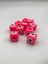 10 Adet Koyu Pembe Plastik Nazar Boncuğu 16X16MM 3