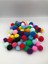 100 Adet Renkli Ponpon 2 cm 3