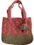 4462 El Yapımı Astarlı Renkli Kağıt Ip Omuz Çantası / 29 cm x 32 cm 1