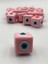 10 Adet Açık Pembe Plastik Nazar Boncuğu 16X16MM 1