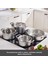 3 Ply Powersteel Enzo 8 Parça Indüksiyon Tabanlı Çelik Tencere Seti 3