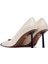Kadın Krem Ince Topuklu Deri Stiletto 25AFD100918 6