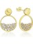 Gümüş Gold Çiğ Damlası Küpe (BC-CC893E) 1