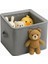 Pencereli Fermuarlı Kare Organizer | 1 Adet | Pencereli Dolap Içi ve Raf Düzenleyici | Katlanabilir Çelik Destekli Organizer 5
