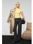 HOPEWELL Kadın Yuvarlak Yaka Örme Slim Fit Sarı T-Shirt 2