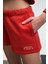 MOREVA Kadın Nakışlı Rahat Kırmızı Şort 4