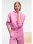 SELENE Kadın Kapüşonlu Kangru Cepli Regular Fit Pembe Sweatshirt 1